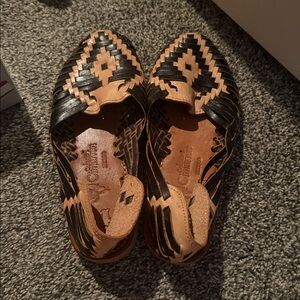 Brown and Black Fringe Detail Item